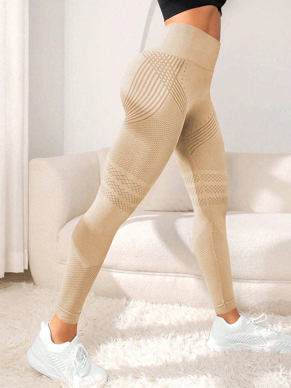Seamless Stretch Fitness Leggings for Women Gym Yoga Training Wear