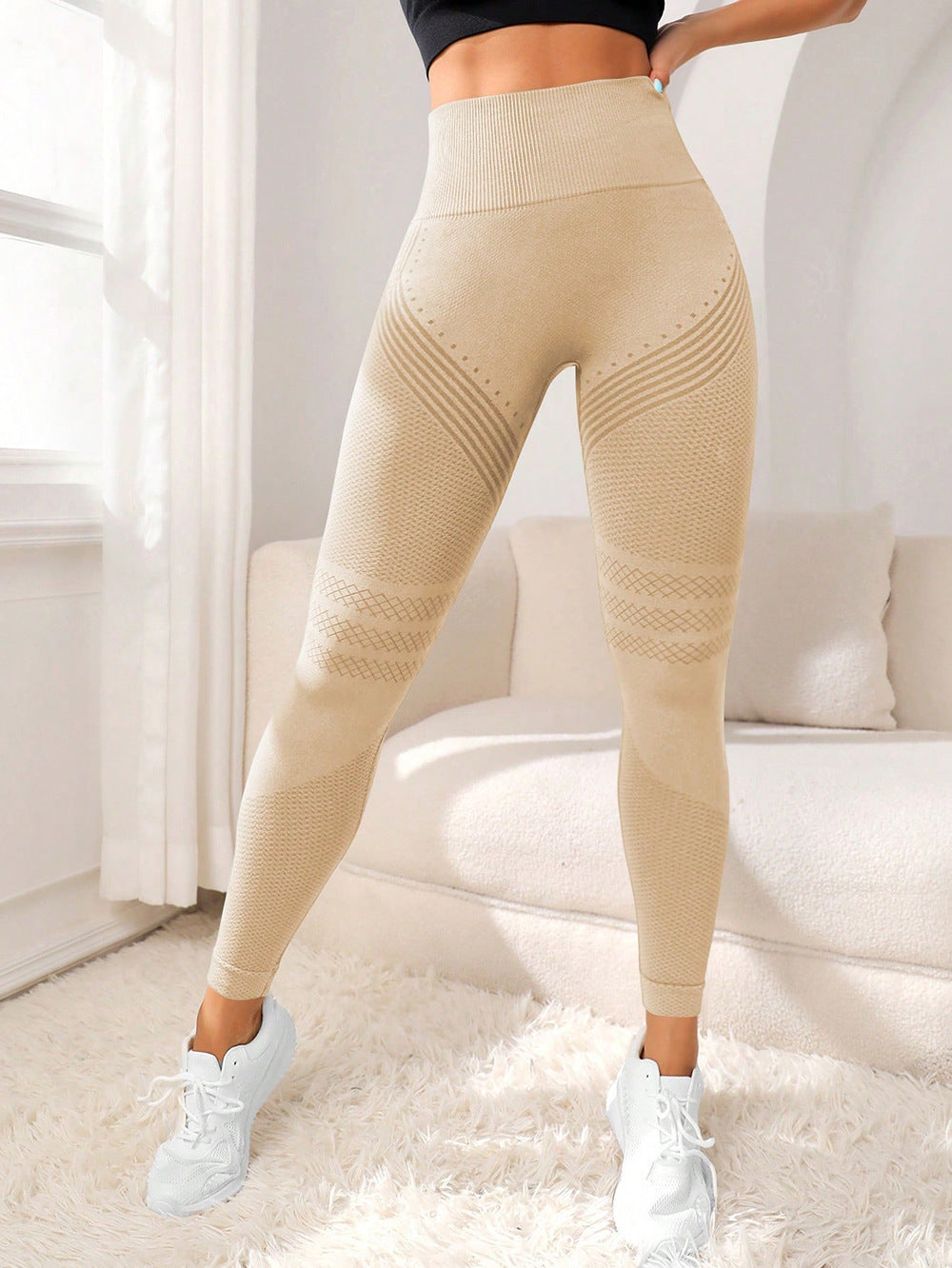 Seamless Stretch Fitness Leggings for Women Gym Yoga Training Wear