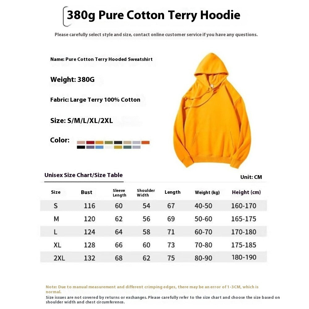 Premium Oversized Hoodie Heavy Cotton Unisex Trendy Pullover