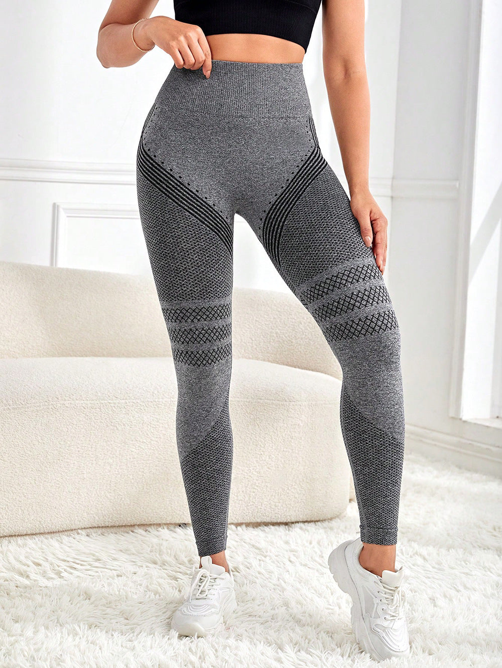 Seamless Gym Leggings for Women High Waist Yoga Workout Tights