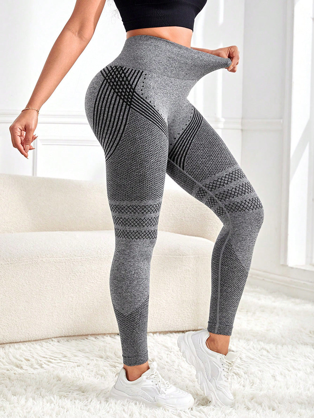 Seamless Gym Leggings for Women High Waist Yoga Workout Tights