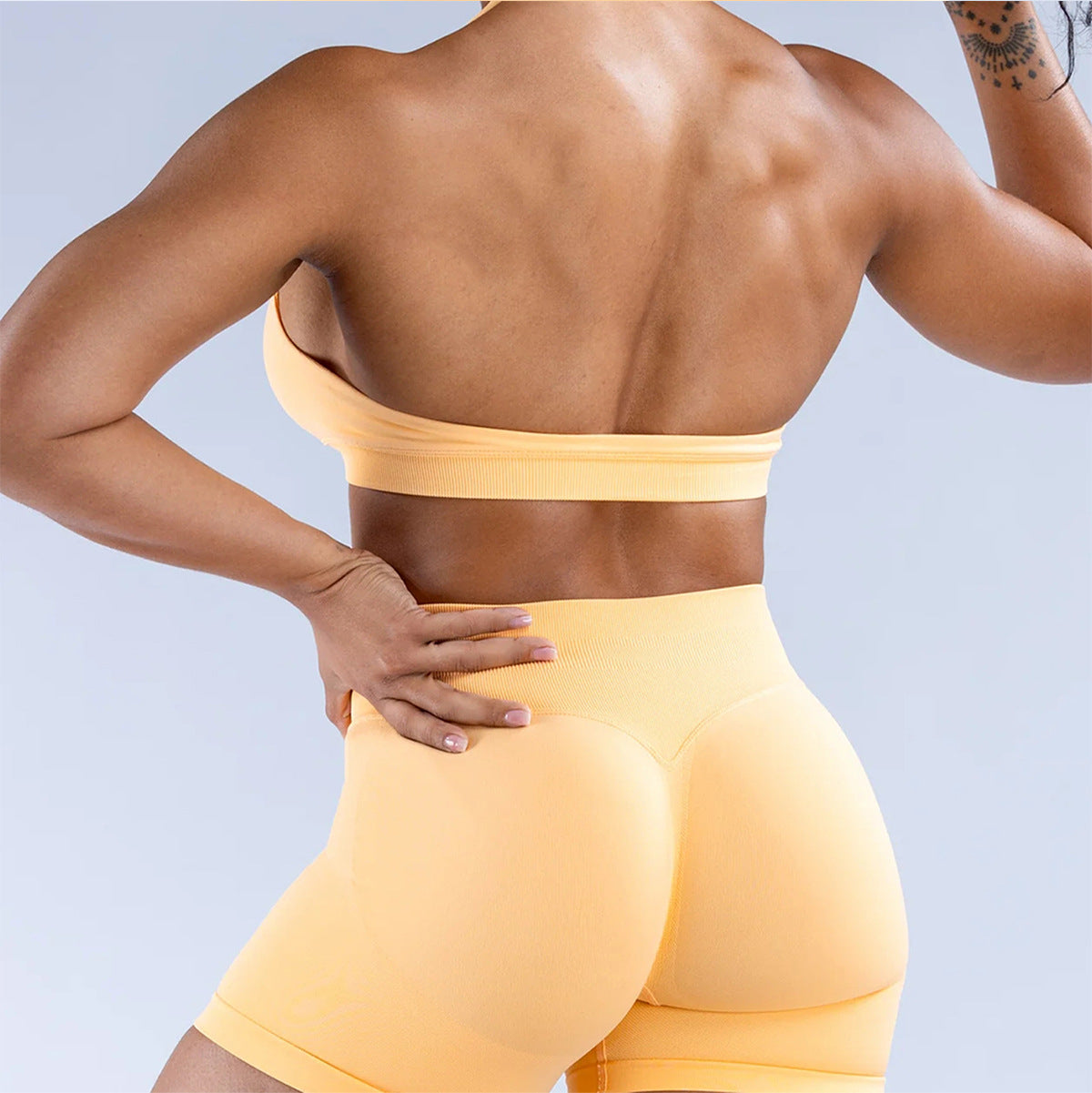 Seamless Shockproof Sports Bra Women Halter Yoga