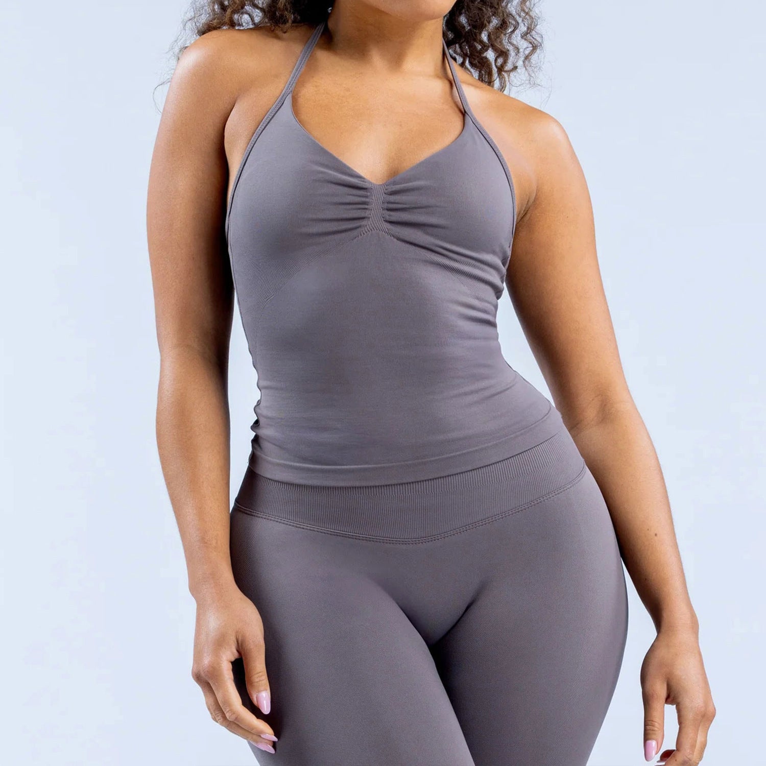 Quick-Dry Matte Nylon Workout Vest for Women