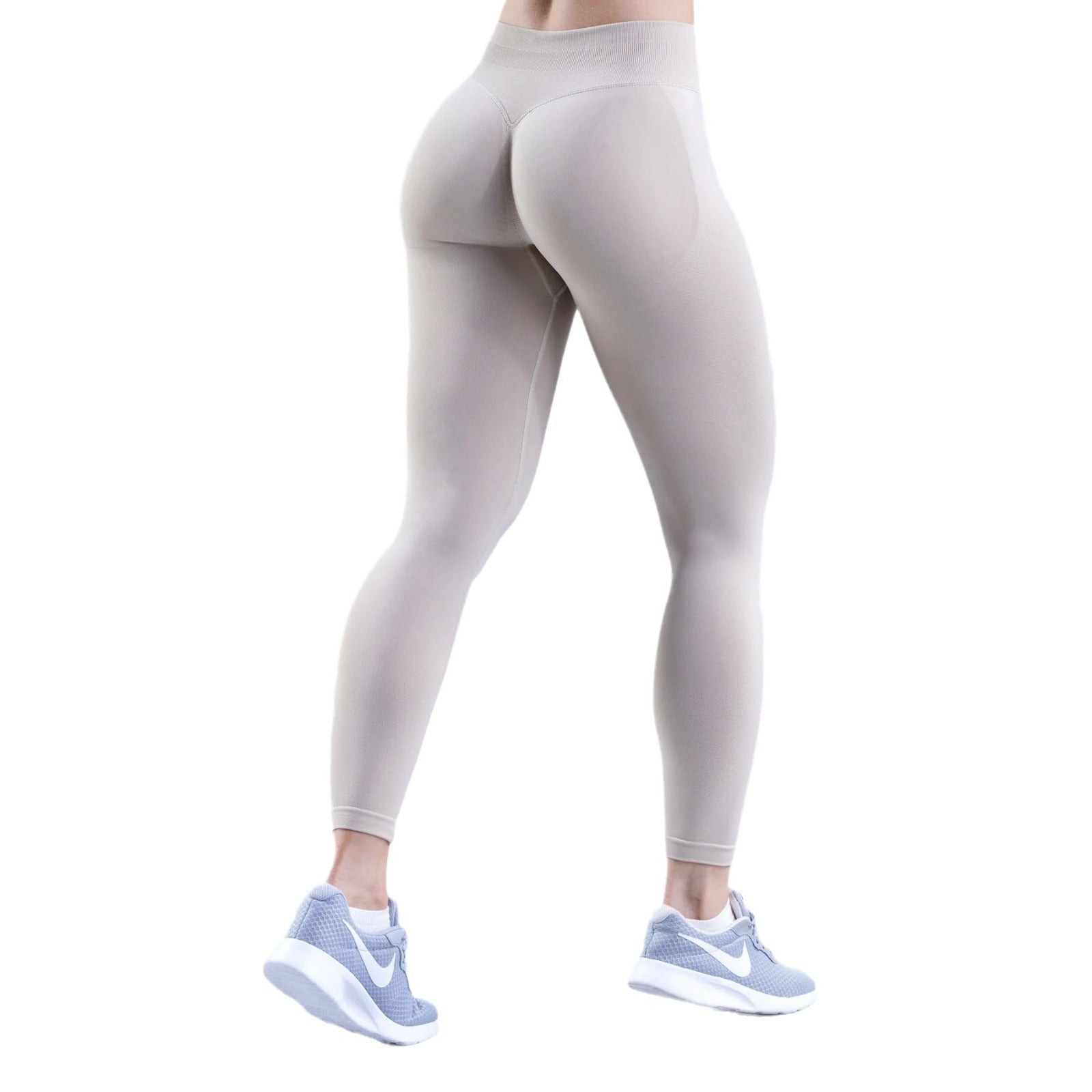 Quick-Dry Seamless Yoga Pants with Ribbed Design