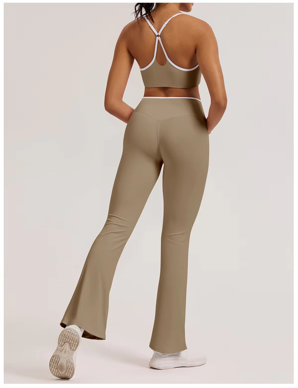 High Waist Flare Yoga Pants Women’s Crossover Workout Leggings