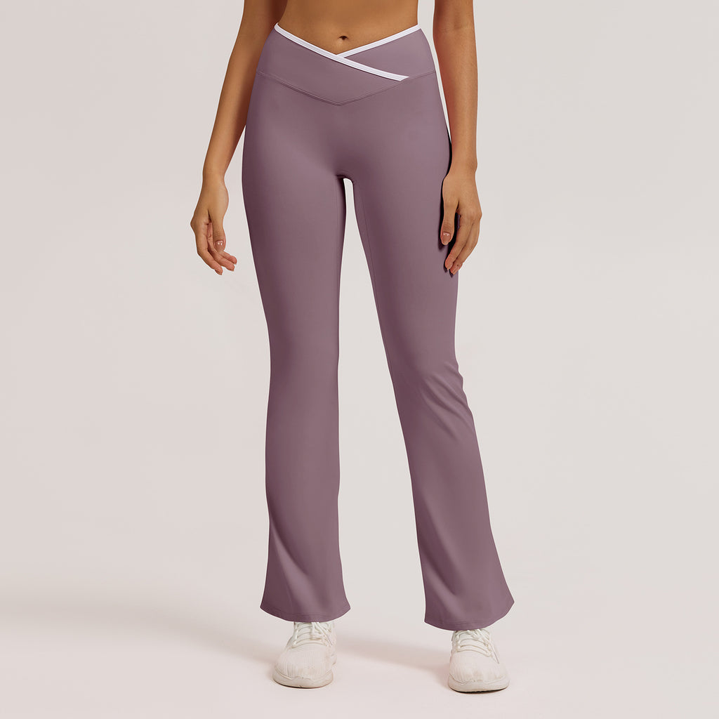 Women’s Buttery Soft High Waist Crossover Flared Yoga Pants