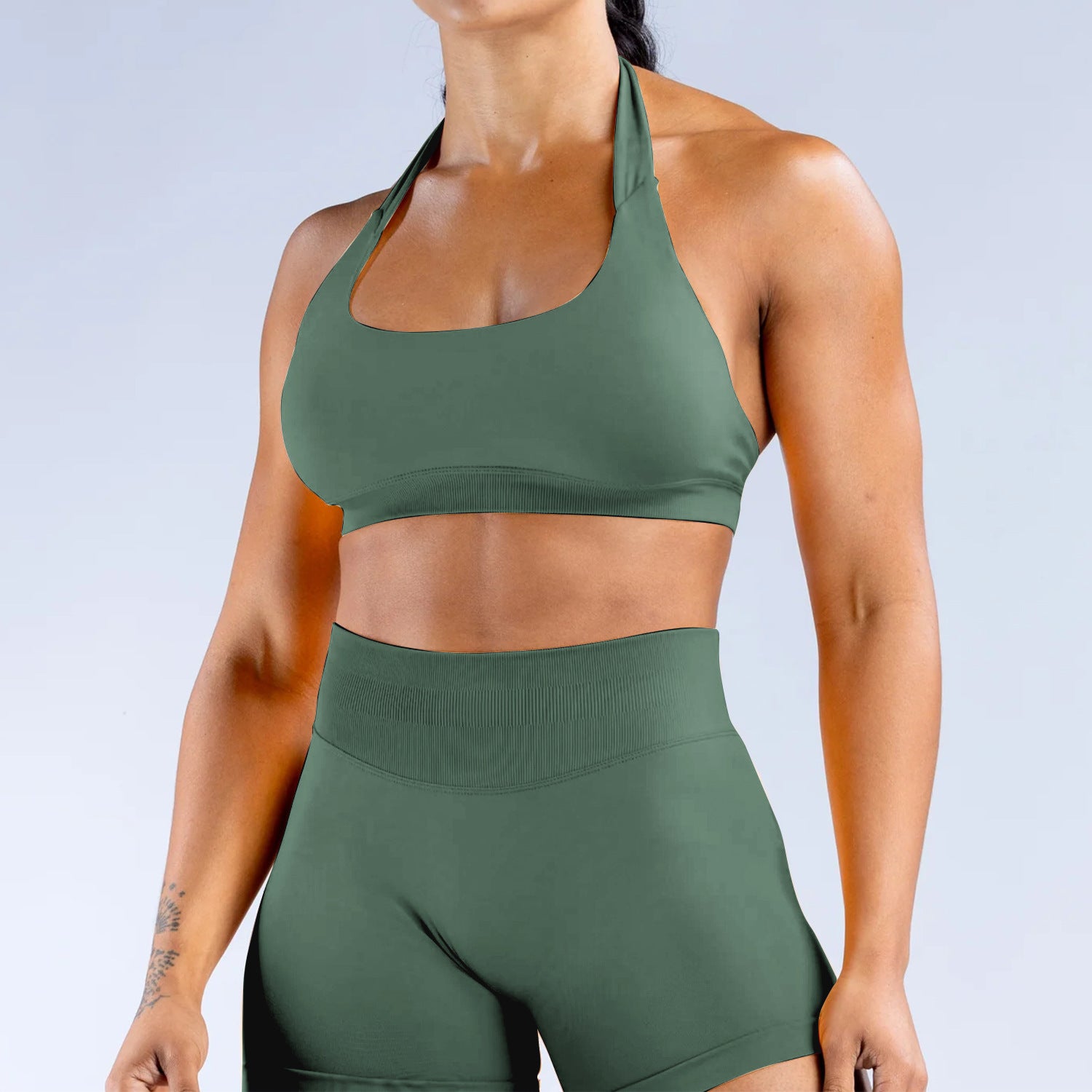 Women’s Seamless Shockproof Backless Yoga Bra Top