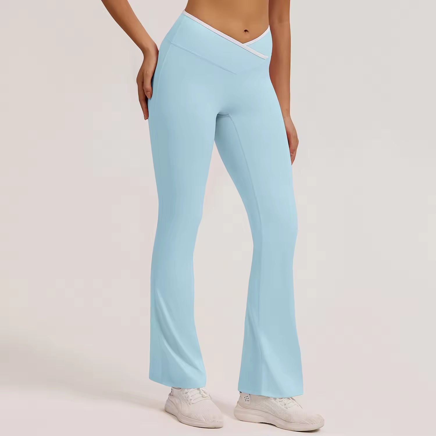 High Rise Flare Yoga Pants Women’s Workout Crossover Leggings